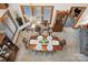 Overhead view of dining room with table set for six at 3910 6Th Nw St, Hickory, NC 28601