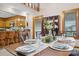 Bright dining room with wood table and seating for six at 3910 6Th Nw St, Hickory, NC 28601