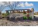 Community entrance with attractive stone and metal signage at 4008 Cheyney Park Dr, Charlotte, NC 28269