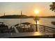 Stunning sunset over the lake, viewed from a lakeside deck at 4350 Reed Creek Dr, Sherrills Ford, NC 28673