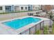 Resort-style pool with a modern design and a fenced-in area at 4455 Reed Creek Dr # 304, Sherrills Ford, NC 28673