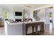 Gathering room with a fireplace, built-in cabinets and a statement console table at 504 Meadow Ridge Dr, Belmont, NC 28012