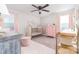 Charming Bedroom with pink accents and plenty of storage at 521 Summer Creek Dr, Stanley, NC 28164