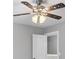 bedroom with a ceiling fan and star details at 6030 Sharon Hills Rd, Charlotte, NC 28210