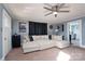 Living room features a sectional sofa and a view into the kitchen area at 604 Kimball St, Kannapolis, NC 28081