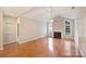 Living room with hardwood floors, fireplace and high ceilings at 8355 Olde Troon Dr, Charlotte, NC 28277