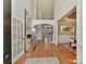 Bright and spacious two-story entryway with hardwood floors at 10718 Lederer Ave, Charlotte, NC 28277