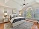 Spacious main bedroom with high ceilings and large windows at 10718 Lederer Ave, Charlotte, NC 28277