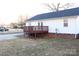 Wooden deck extends from the back of the house at 1105 Mount Olivet Rd, Kannapolis, NC 28083