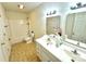 Full bathroom with tub shower and double vanity at 1105 Mount Olivet Rd, Kannapolis, NC 28083