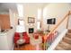 Spacious living room with fireplace and hardwood floors at 11646 Rabbit Ridge Rd, Charlotte, NC 28270