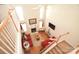 High-ceiling living room with hardwood floors and fireplace at 11646 Rabbit Ridge Rd, Charlotte, NC 28270