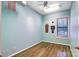 Light, airy bedroom with hardwood floors and a window at 119 S Lee St, Salisbury, NC 28144