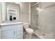 Modern bathroom with a large walk-in shower at 11936 Fiddlers Roof Ln, Charlotte, NC 28277