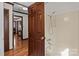 Bathroom with tub and shower, and hardwood floors at 1212 Ridge St, Albemarle, NC 28001