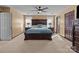 Main bedroom with ample space and ceiling fan at 1212 Ridge St, Albemarle, NC 28001