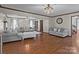 Hardwood floor living room with ample natural light at 1212 Ridge St, Albemarle, NC 28001