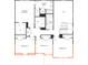 Second floor plan with primary bedroom, three additional bedrooms, and two bathrooms at 12131 Plummer Ct # 1, Midland, NC 28107