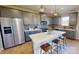 Modern kitchen with gray cabinets and quartz countertops at 12131 Plummer Ct # 1, Midland, NC 28107