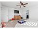 Bedroom with ensuite bathroom and ceiling fan at 128 Mooring Dr, Statesville, NC 28677