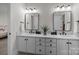 Modern bathroom with double vanity and elegant fixtures at 15409 Brem Ln, Charlotte, NC 28277