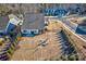 Property and surrounding community view from above at 16303 Cozy Cove Rd, Charlotte, NC 28278