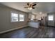 Open concept kitchen with island and stainless steel appliances at 1691 Montevista Dr, Shelby, NC 28150