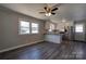 Open concept kitchen with island and stainless steel appliances at 1691 Montevista Dr, Shelby, NC 28150