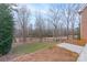 Scenic view from the home's backyard, featuring mature trees and a tranquil green space at 1915 Cavendale Dr, Rock Hill, SC 29732