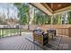 Spacious back deck overlooking a fenced backyard at 2043 Shenandoah Ave, Charlotte, NC 28205