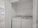 Convenient laundry room with washer and dryer included at 3026 Uxbridge Woods Ct, Charlotte, NC 28205