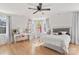 Charming bedroom with hardwood floors and a vanity area at 303 S Greene St, Wadesboro, NC 28170