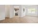 View of dining area with kitchen access and hardwood floors at 3156 Ora Smith Rd, Lincolnton, NC 28092