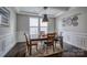 Formal dining room with wood table and chair set at 3836 Lake Breeze Dr, Sherrills Ford, NC 28673