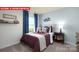 Thematic bedroom with a full bed and football decor at 553 Zermatt Ct, Monroe, NC 28112