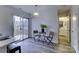 Kitchen dining area with sliding glass doors leading to deck at 6411 Windsor Gate Ln, Charlotte, NC 28215