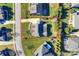 Bird's-eye view showcasing home's lot size and location at 8130 Clems Branch Rd, Fort Mill, SC 29707