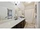 Simple bathroom with single vanity and shower/tub combo at 8130 Clems Branch Rd, Fort Mill, SC 29707