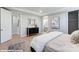 Main bedroom with dresser and ensuite bathroom at 9842 Quercus Ln, Huntersville, NC 28078