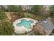 Community pool with unique cloverleaf design at 12250 Savannah Garden Dr, Charlotte, NC 28273