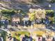 Overhead view of the home, situated on a tree-lined street with a well-manicured lawn and spacious layout at 12527 Cedar Post Ln, Charlotte, NC 28215