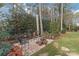 Brick patio with seating area and lush landscaping at 15214 Mccomb Manor Ct, Charlotte, NC 28277