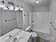 Clean bathroom with a bathtub shower combo and modern fixtures at 165 Bowman Rd, Statesville, NC 28625