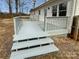 Spacious deck with stairs leading to the backyard at 165 Bowman Rd, Statesville, NC 28625