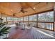 Relaxing screened porch overlooking the pool at 209 Squirrel Ln, Lake Wylie, SC 29710