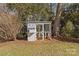 Lovely chicken coop nestled in a private backyard setting at 2228 Valencia Ter, Charlotte, NC 28226