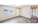 Simple living room featuring wood-look floors at 2331 Celia Ave, Charlotte, NC 28216