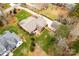 Aerial view of the house, deck, and surrounding neighborhood at 260 Wood Duck Loop, Mooresville, NC 28117