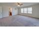 Spacious bedroom with ceiling fan and en-suite bathroom at 2841 Kinloch Ct, Clover, SC 29710