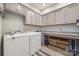 Functional laundry room with washer, dryer, and ample counter space at 324 Mill Ridge Rd, Rock Hill, SC 29730